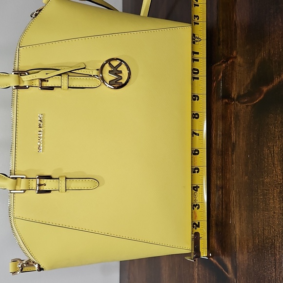 Michael Kors Yellow Satchel with Silver Hardware - Picture 6 of 12